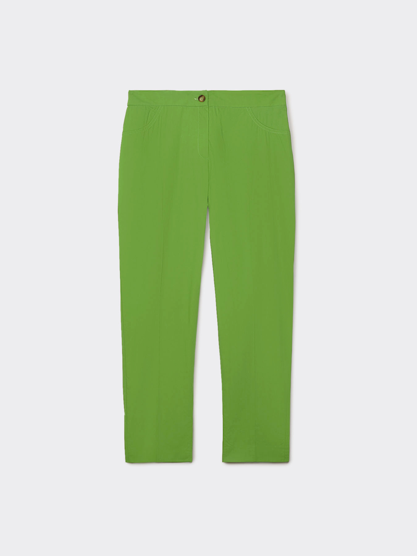 Pantalon droit en coton stretch image number 4