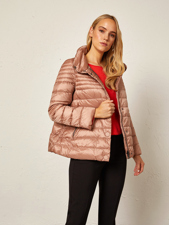 Elenamiro&nbsp;: Doudoune courte avec boutons Rose_1
