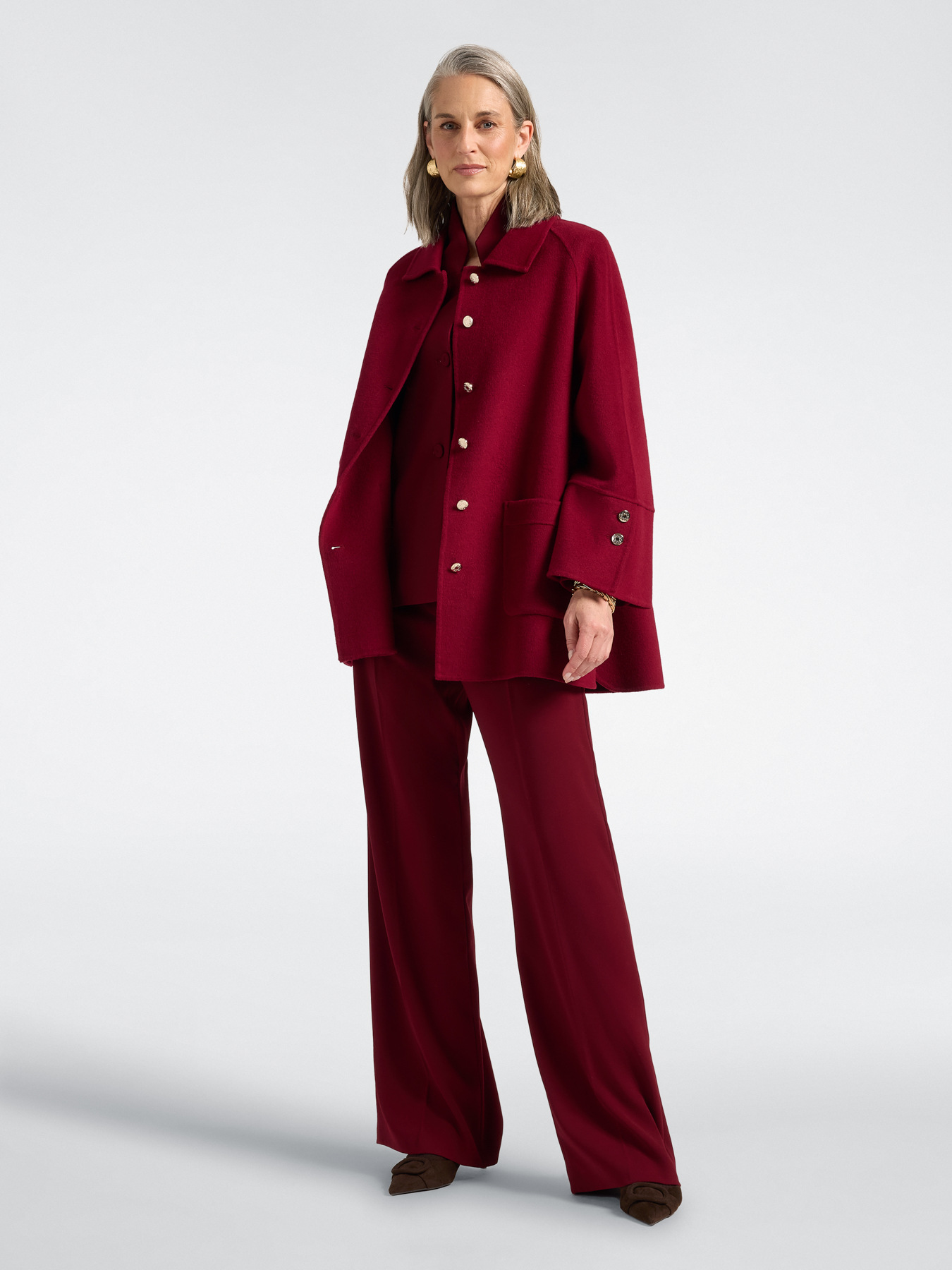 Cappotto misto lana double image number 2