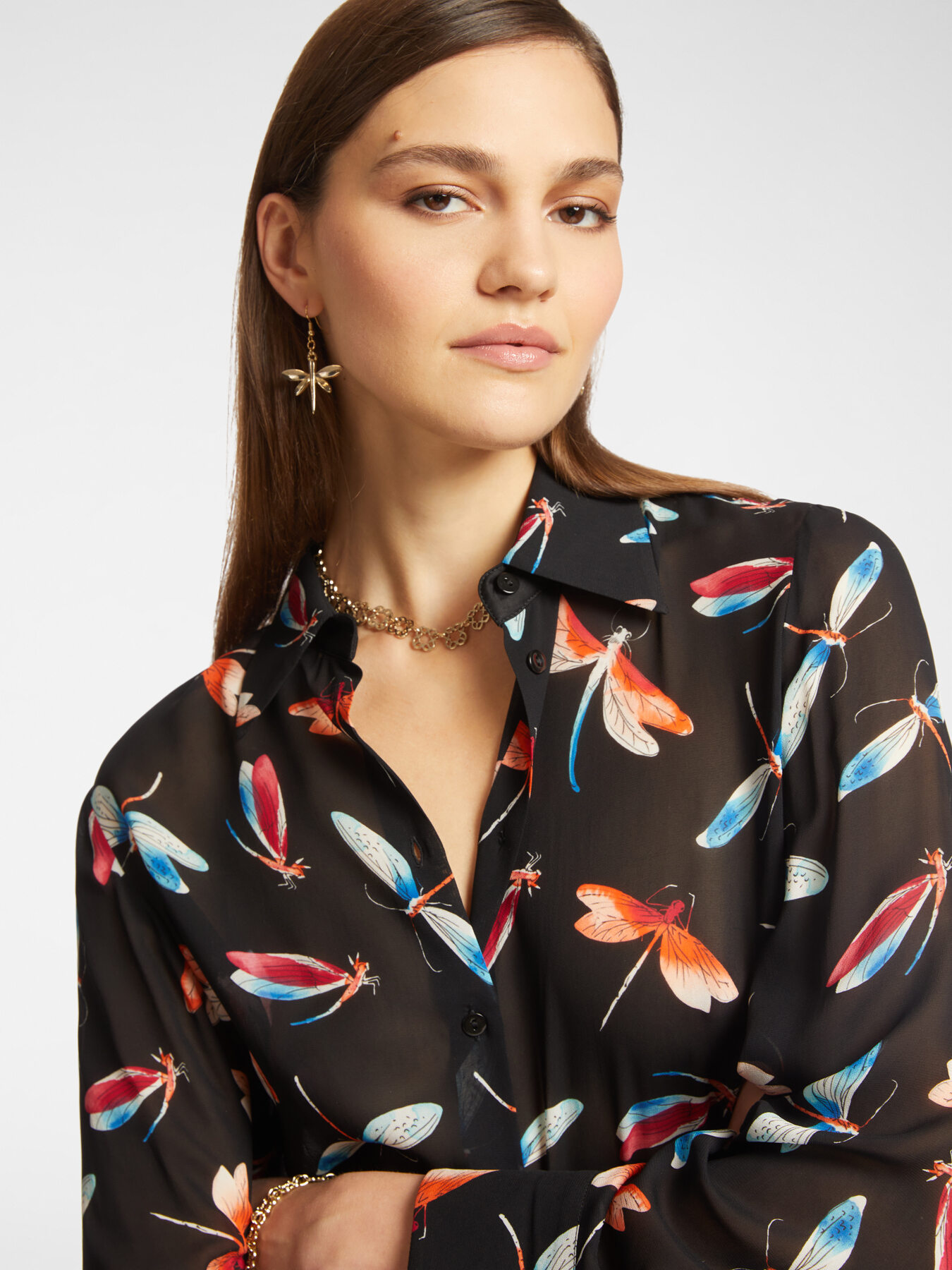 Bedruckte Hemdbluse image number 3