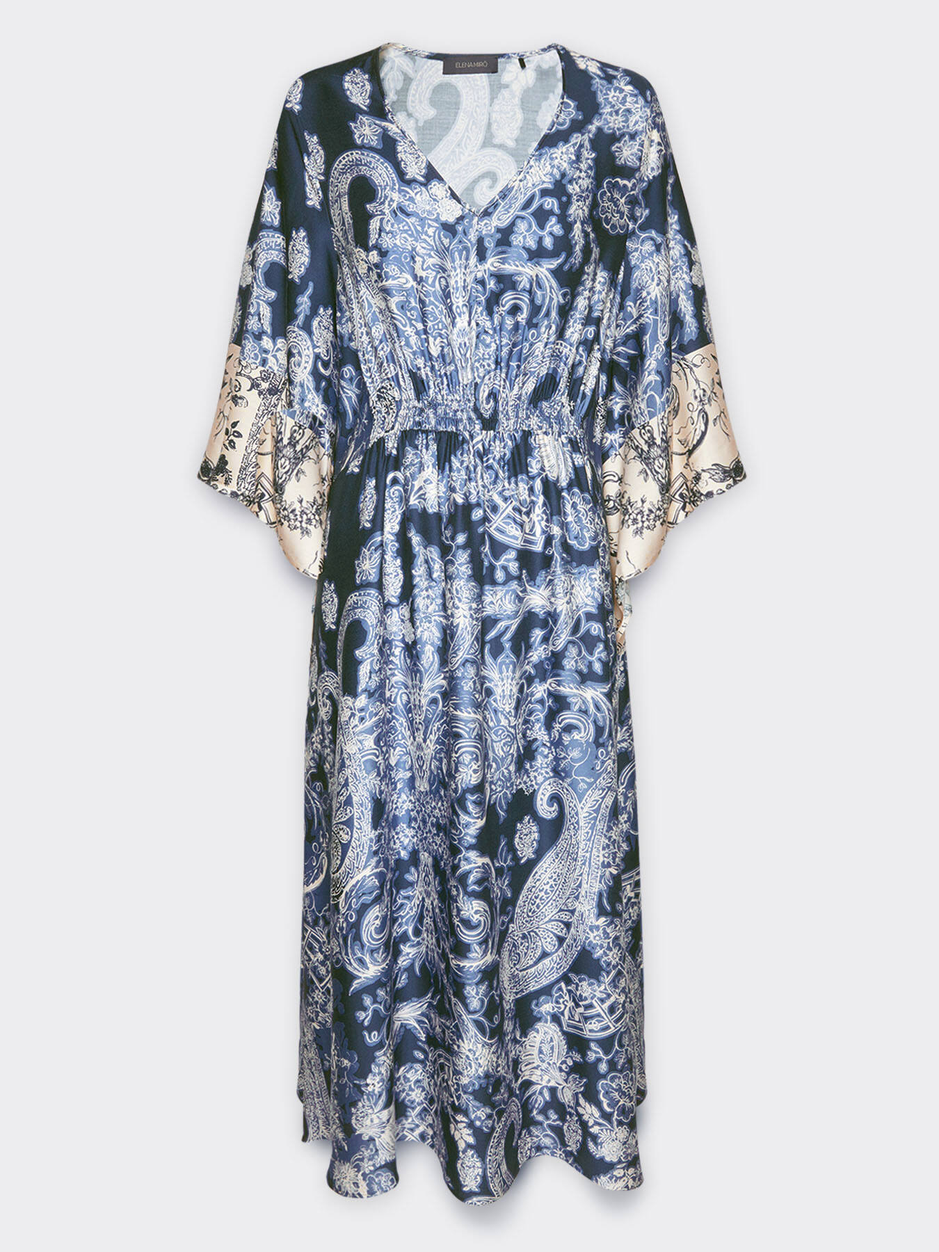 Robe caftan &agrave; deux imprim&eacute;s image number 4