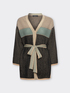 Wool cardigan with belt image number 4