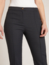 Pantaloni Basic dritti in tessut jacquard image number 4