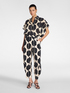 Printed barrel pants image number 0