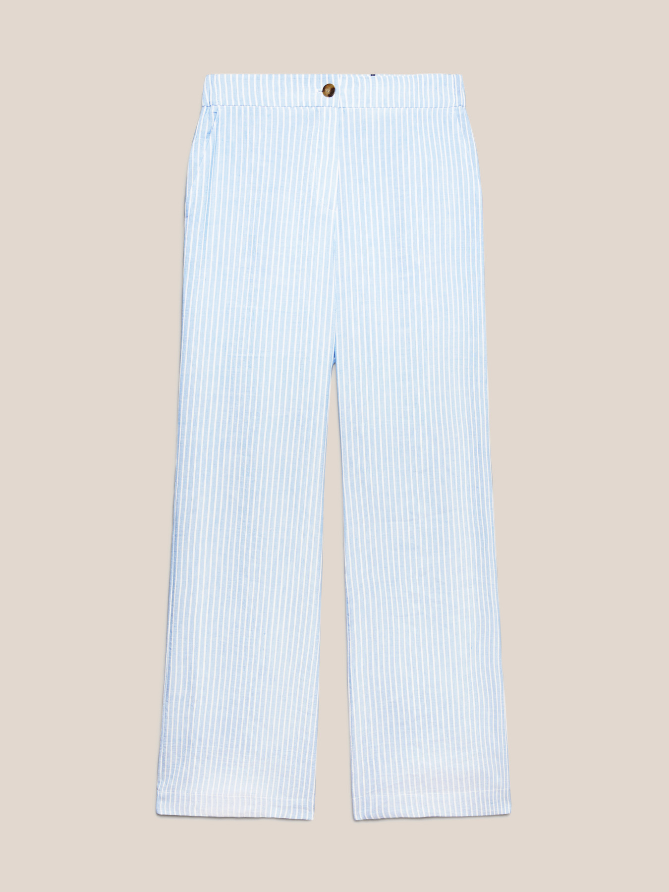 Striped linen trousers image number 4