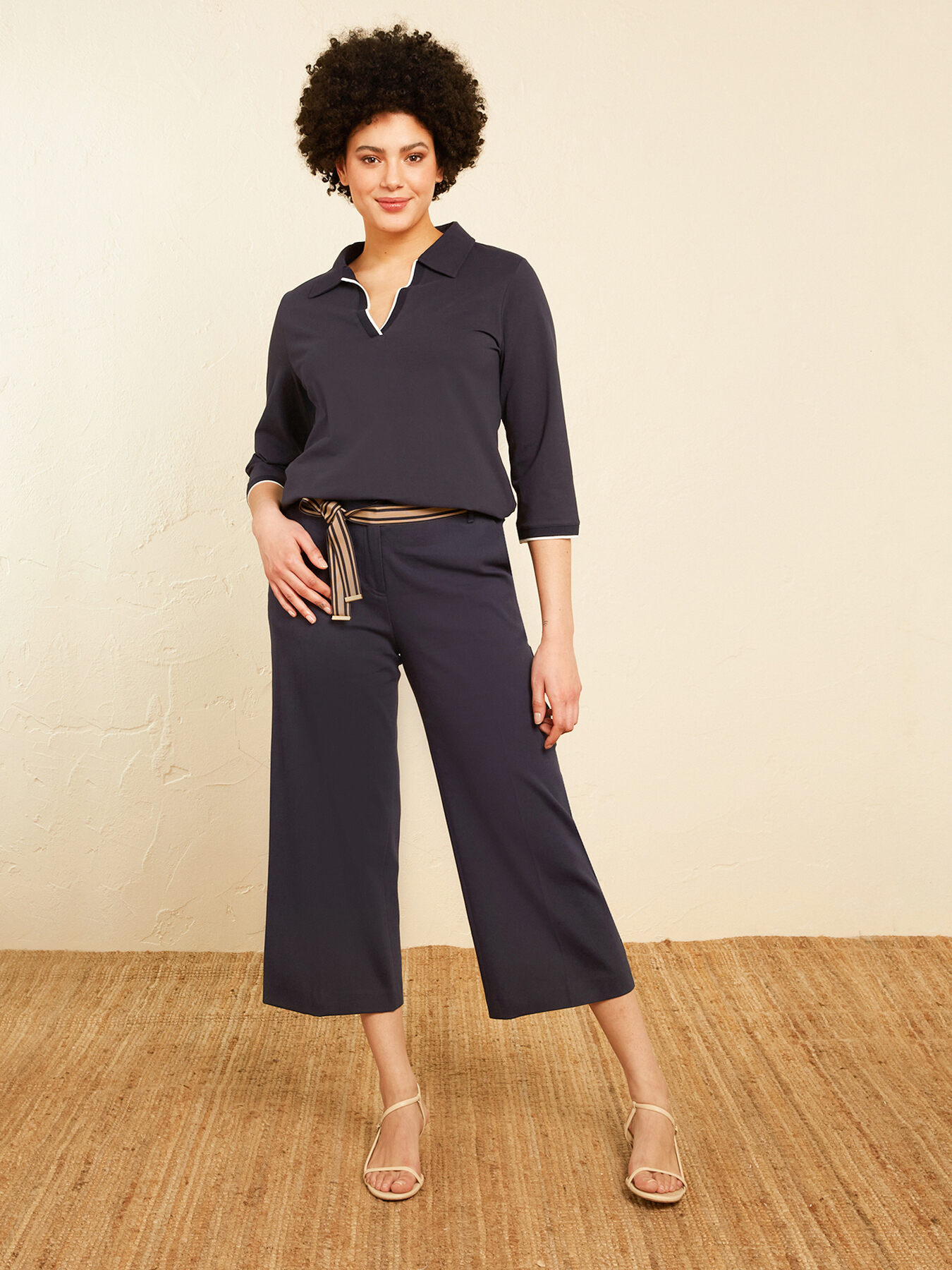 Camiseta tipo polo de piqu&eacute; image number 0