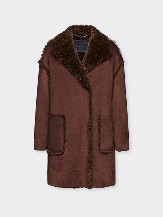 Manteau en tissu doux avec poches