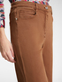 Cropped five-pocket trousers in drill image number 3