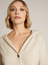 100% wool cardigan with hood image number 0