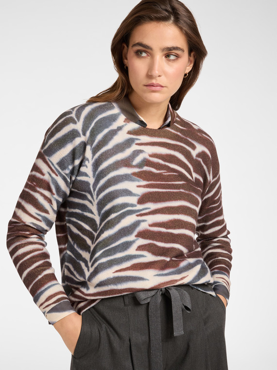 T-shirt imprim&eacute; animalier