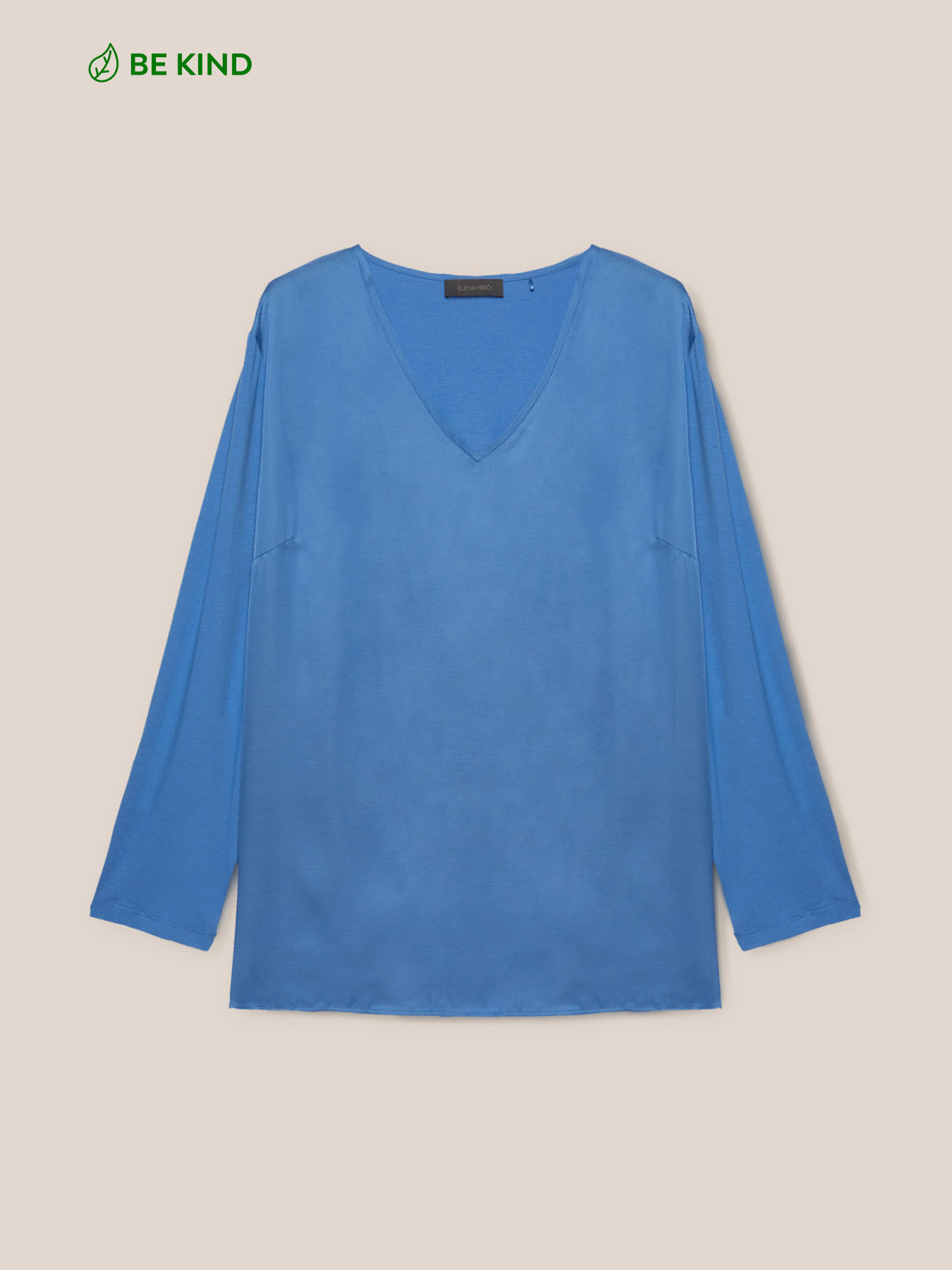 T-shirt in two eco-viscose fabrics image number 4