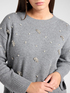 Pull ras du cou en pure laine avec broderie image number 3