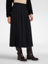 Long pleated skirt in satin-back crepe image number 2