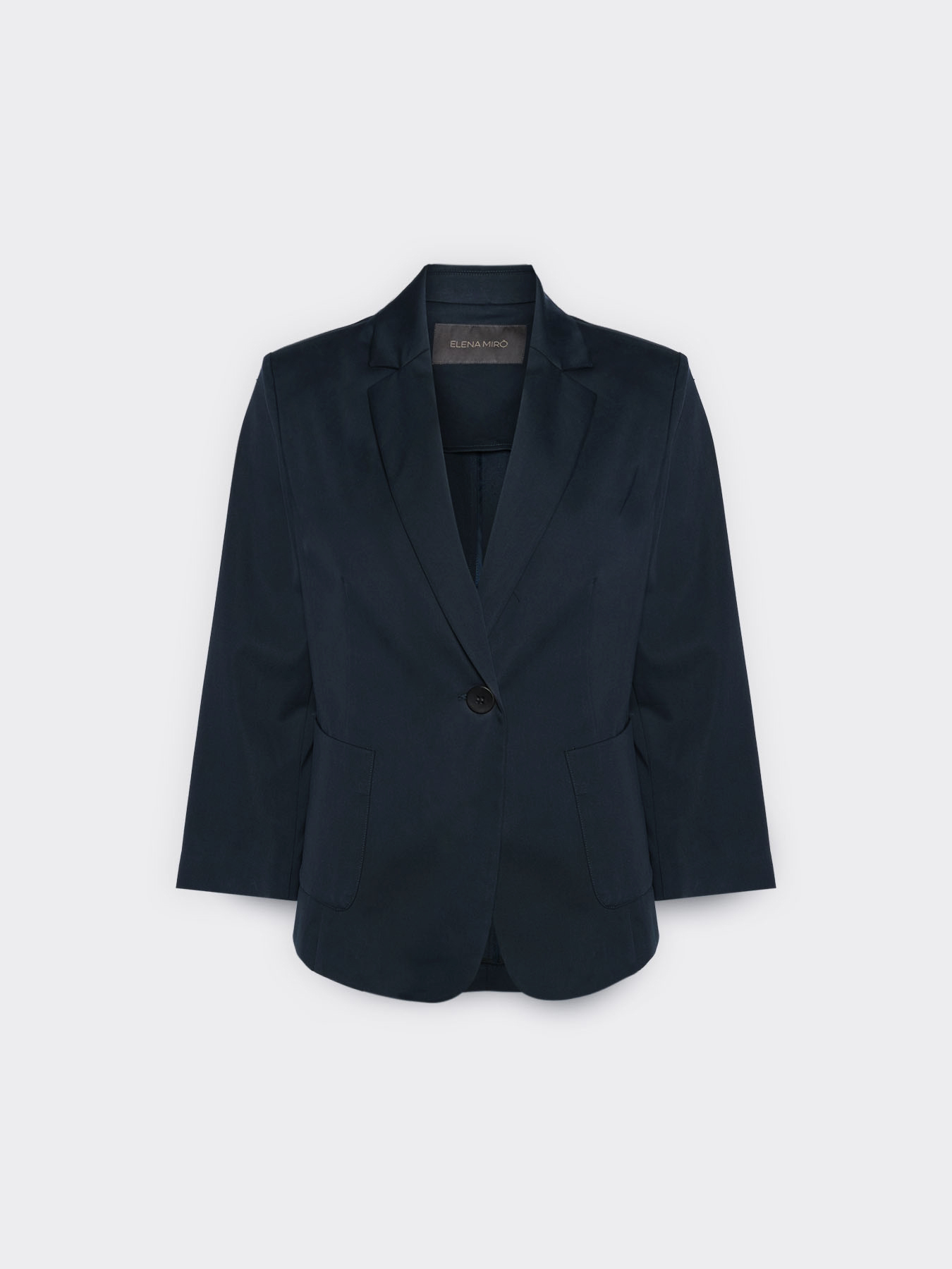 Stretch satin blazer image number 4