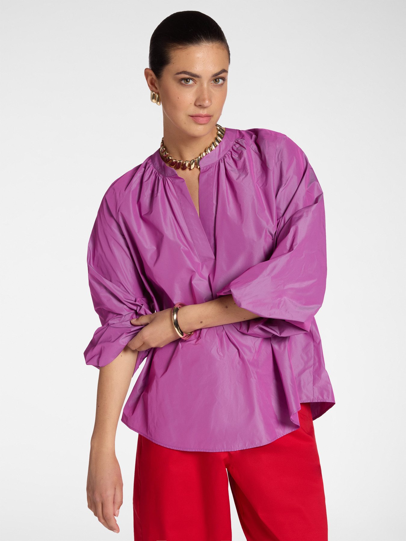 Blouse en taffetas image number 2