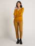 WOOL VISCOSE RAGLAN SLEEVE V-NECK SWEATER image number 0
