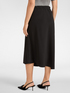 Asymmetrical skirt in stretch cady image number 1
