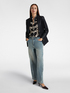 Wide-leg jeans with belt image number 4