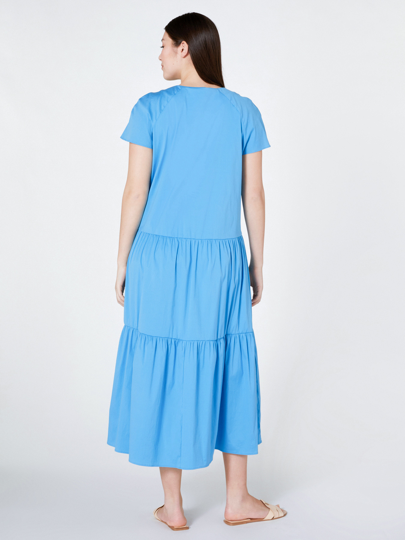 Langes Kleid mit Volants image number 1