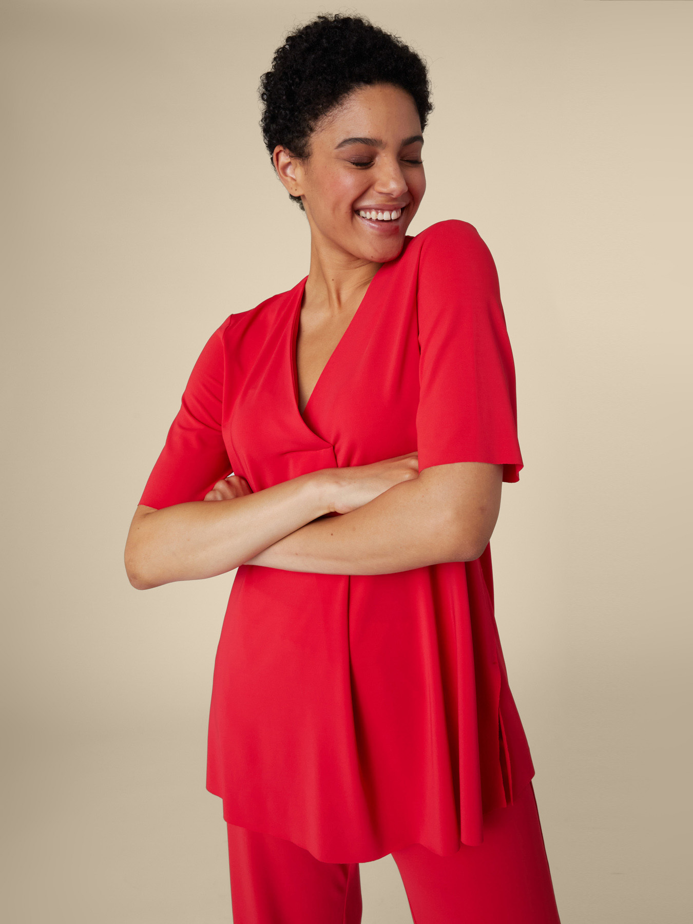 ENSEMBLE EN JERSEY CR&Ecirc;PE image number 1