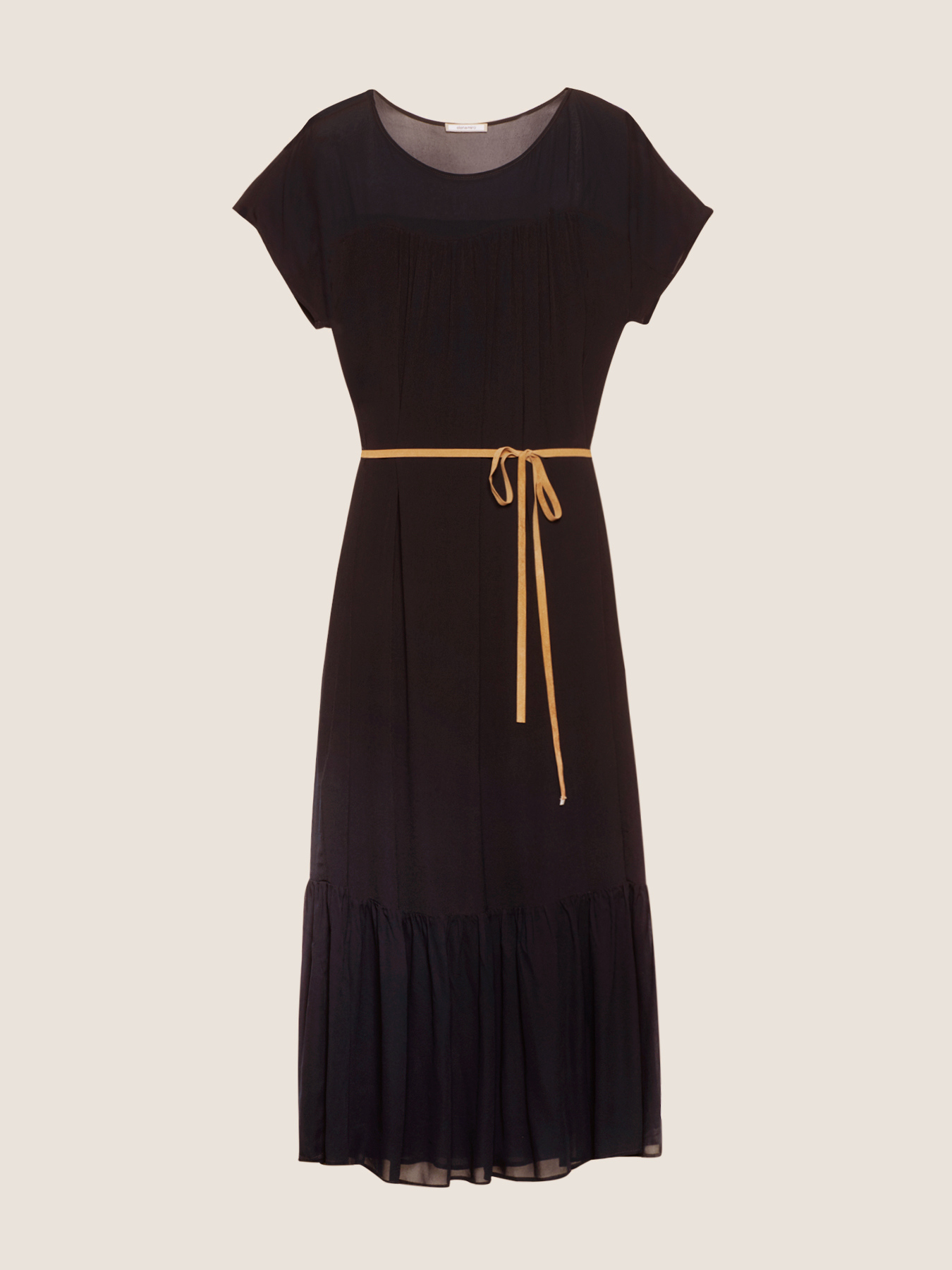 Abito lungo in marocaine e georgette image number 3