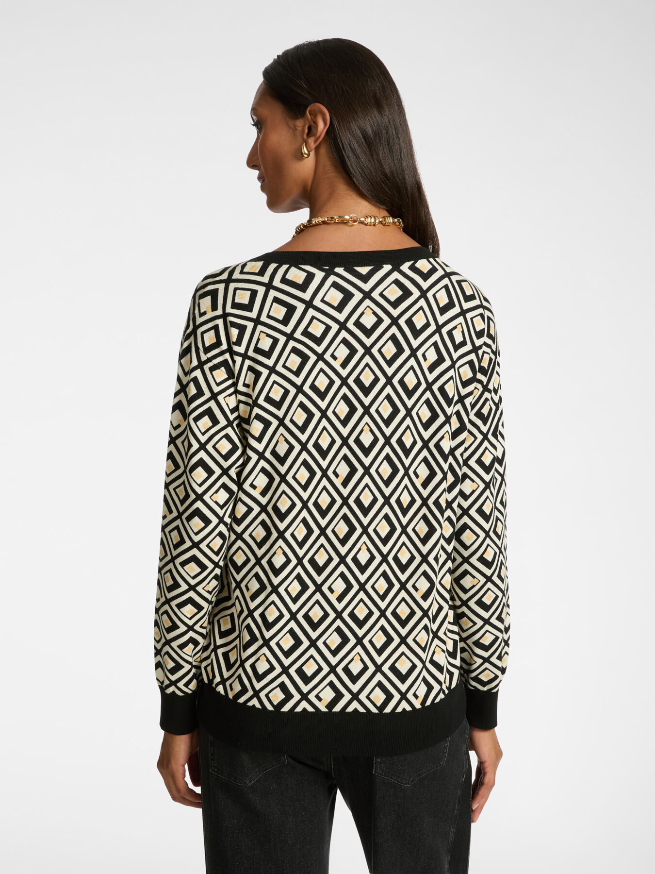 Camisola com estampado geom&eacute;trico image number 1