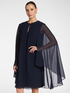 Vestido en capas de georgette image number 2