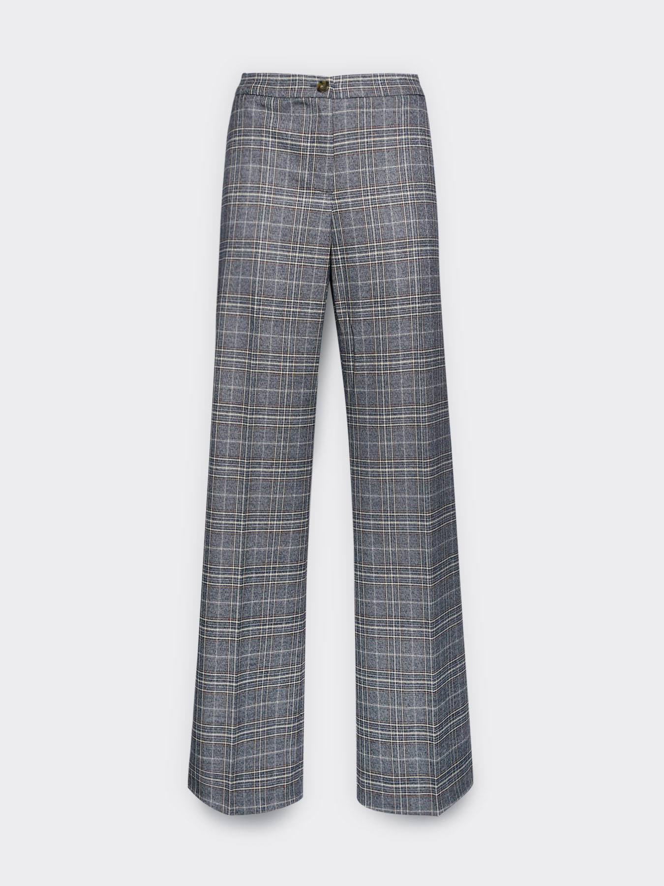 Men's patterned fabric trousers image number 4