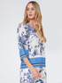 Bluse aus bedruckter Viskose mit B&uuml;ndchen image number 0