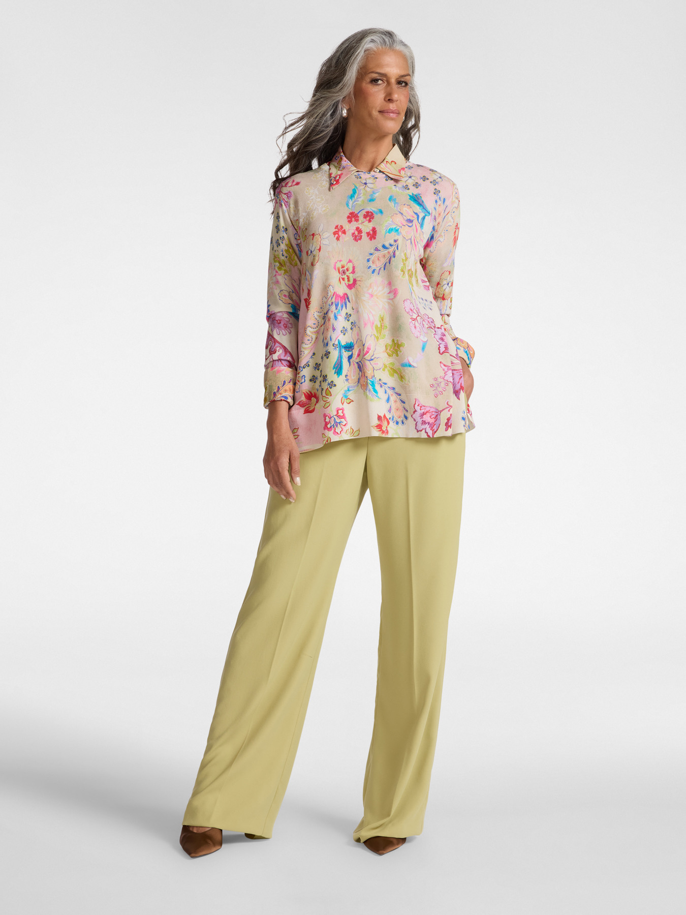 Maglia stampata misto viscosa image number 2