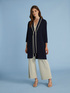 CREPE VISCOSE TRICOT DUSTER COAT image number 3