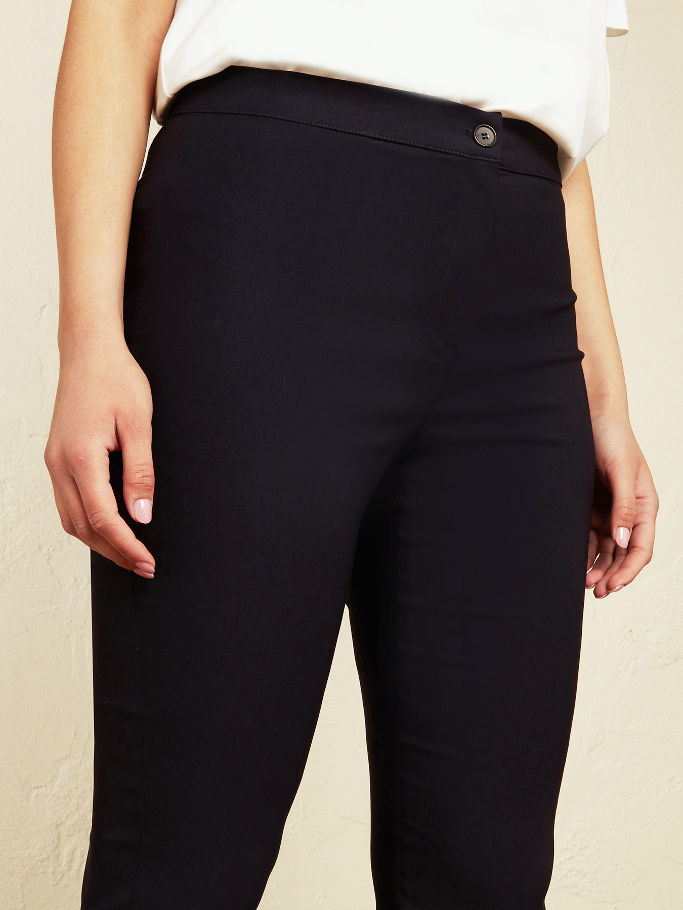 POWER STRETCH CANVAS KICK FLARE TROUSERS image number 4
