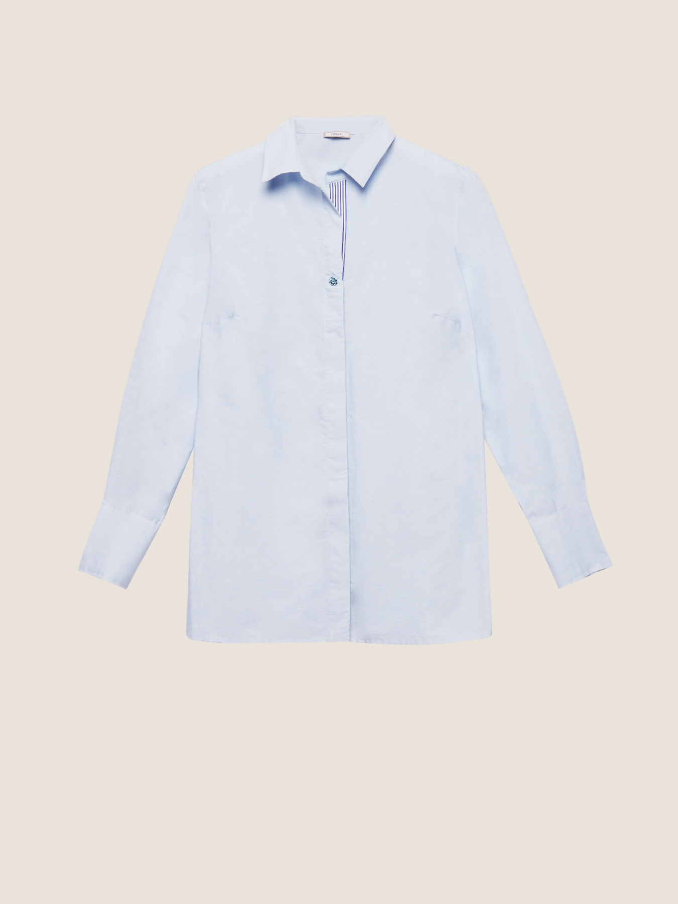 Shirt with striped trims image number 3