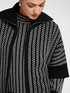 Cardigan a trecce con zip image number 3