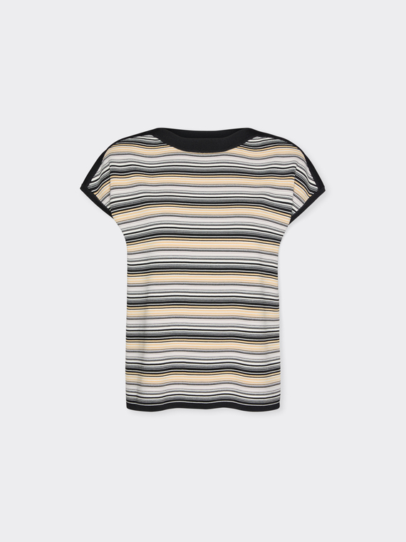 Viscose blend striped top