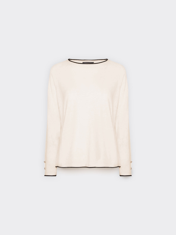 Pullover mit Kontrastkante