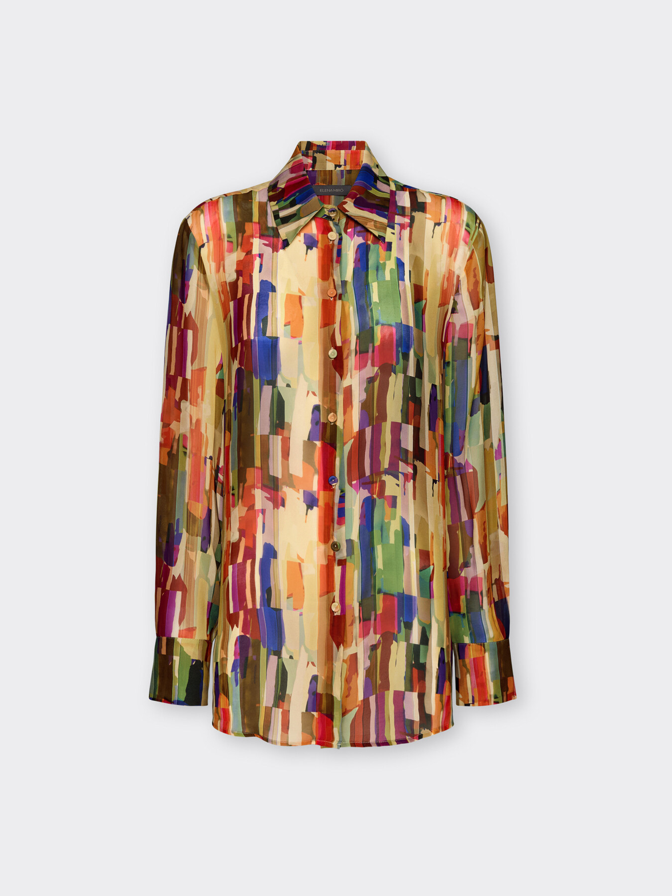 Camisa de viscosa estampada image number 4