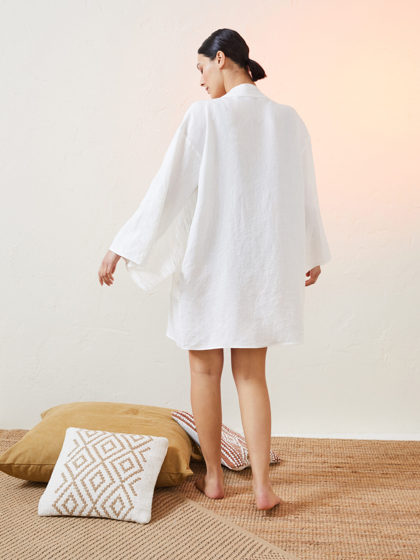 Kimono à franges Lisa Von Tang pour Elena Miro image number 6