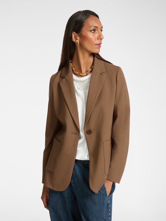 Blazer aus Milano-Strick