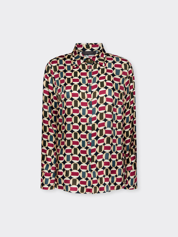 Printed viscose shirt