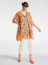 Printed and embroidered caftan image number 2