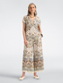 Printed satin palazzo pants image number 0