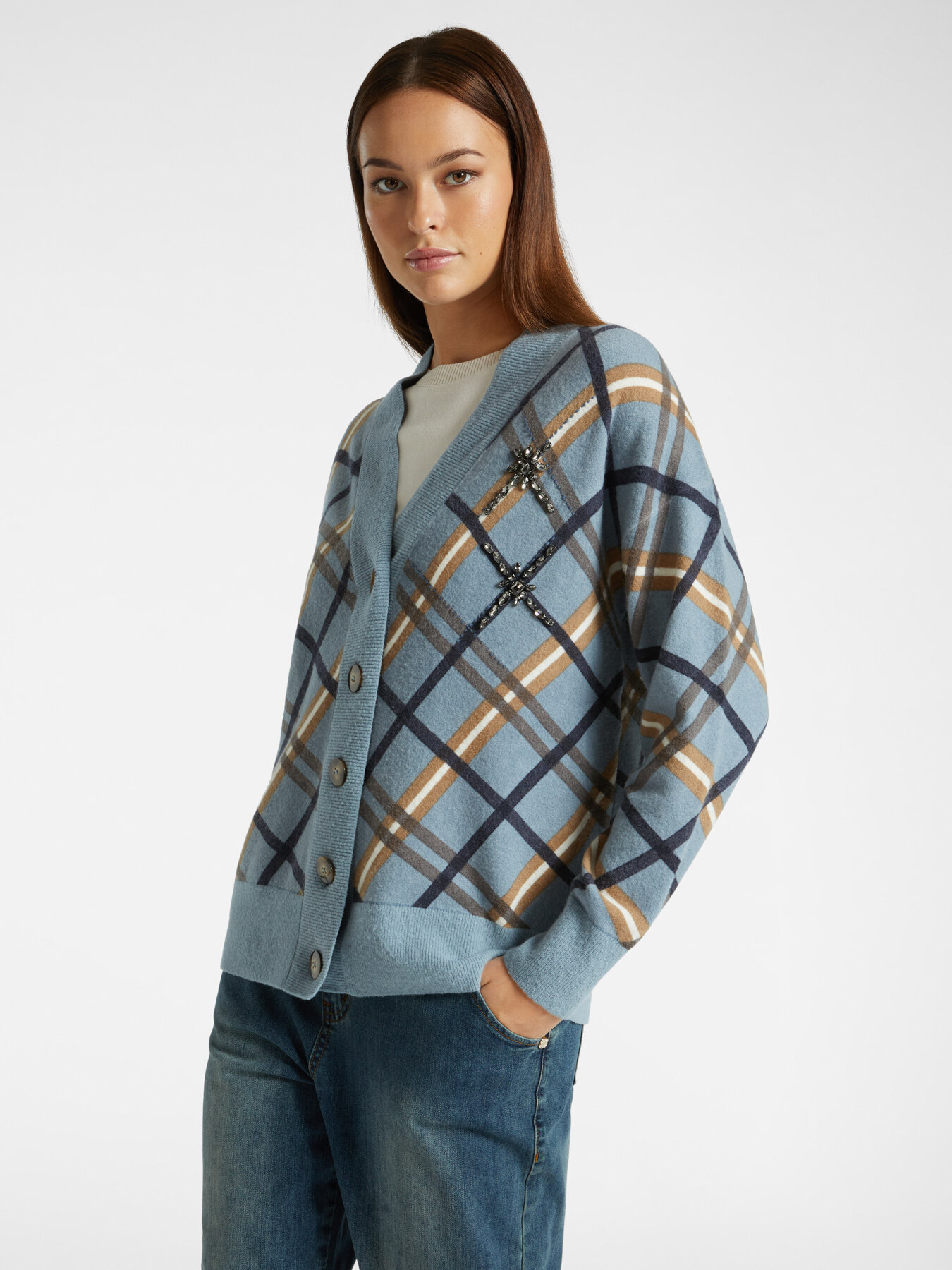 Cárdigan de cuadros image number 0