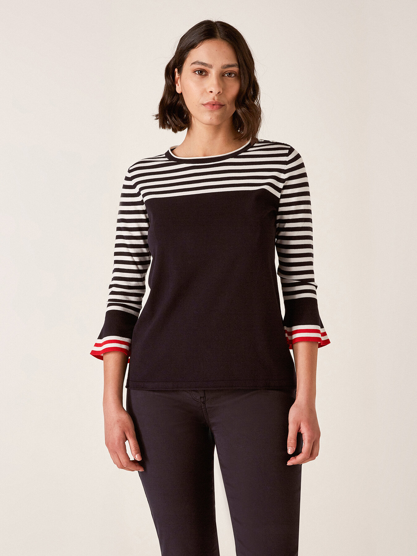 Marine-style sweater image number 2