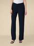 Flowing fabric straight-leg trousers image number 2