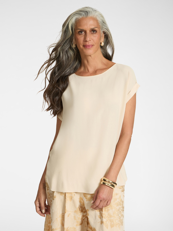 Cr&ecirc;pe de chine blouse