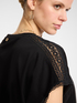 T-shirt with lace insert on the shoulders image number 3
