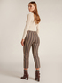 Striped cotton skinny trousers image number 2