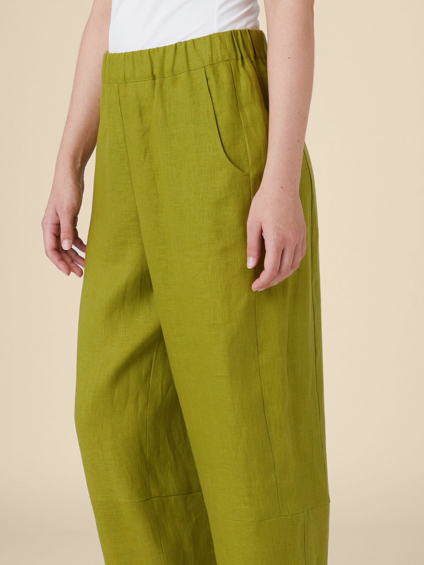 Pure linen slouchy trousers image number 2