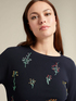 ECOVERO™ viscose sweater with floral embroidery image number 3